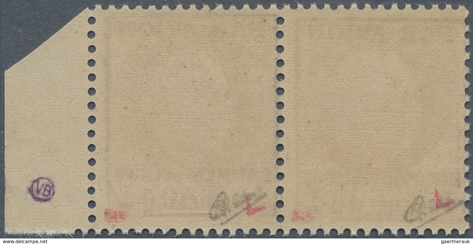 13953 Frankreich - Lokalausgaben: 1943, Liberation: 1 F 50 C Redbrown Petain, With Boxed Overprint "PAR AV - Autres & Non Classés