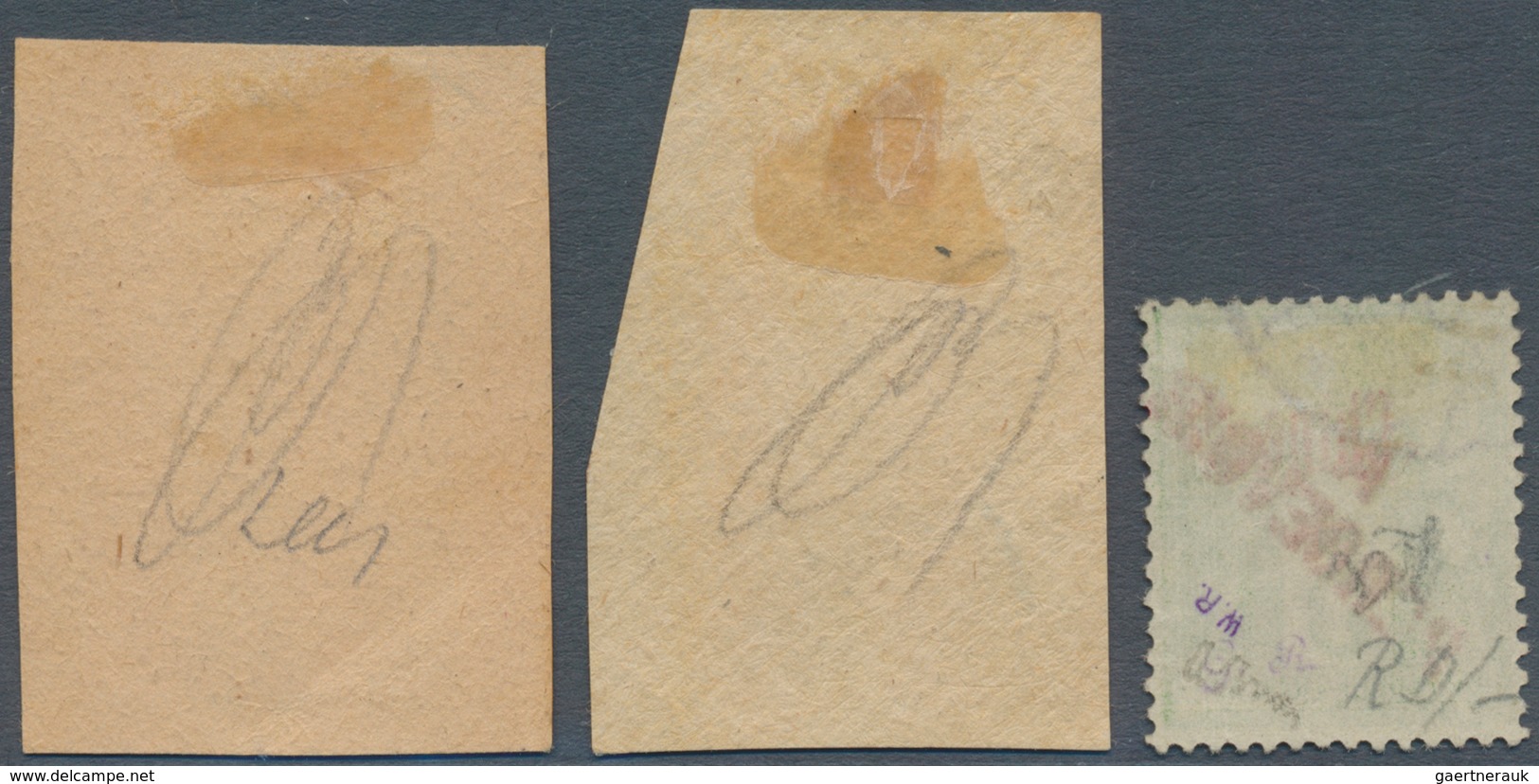 13960 Französische Post In China - Portomarken: 1903, "A PERCEVOIR", Red Diagonal Overprint On Sage 5c., 1 - Autres & Non Classés
