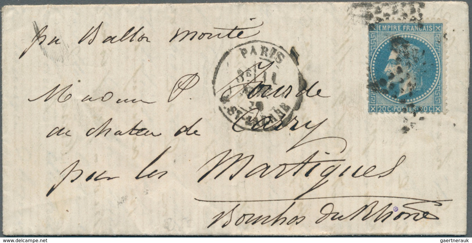 14031 Frankreich - Ballonpost: 1870, 11.11., Most Presumably "LA DAGUERRE", Lettersheet Franked With 20c. - 1960-.... Lettres & Documents
