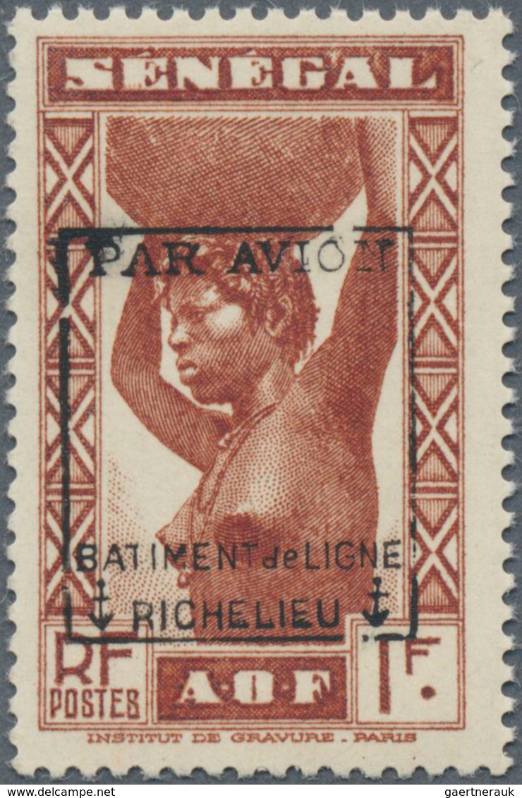 14036 Frankreich - Militärpost / Feldpost: 1940, "Richelieu" Overprints, Senegal 1fr. Unmounted Mint. Maur - Timbres De Franchise Militaire