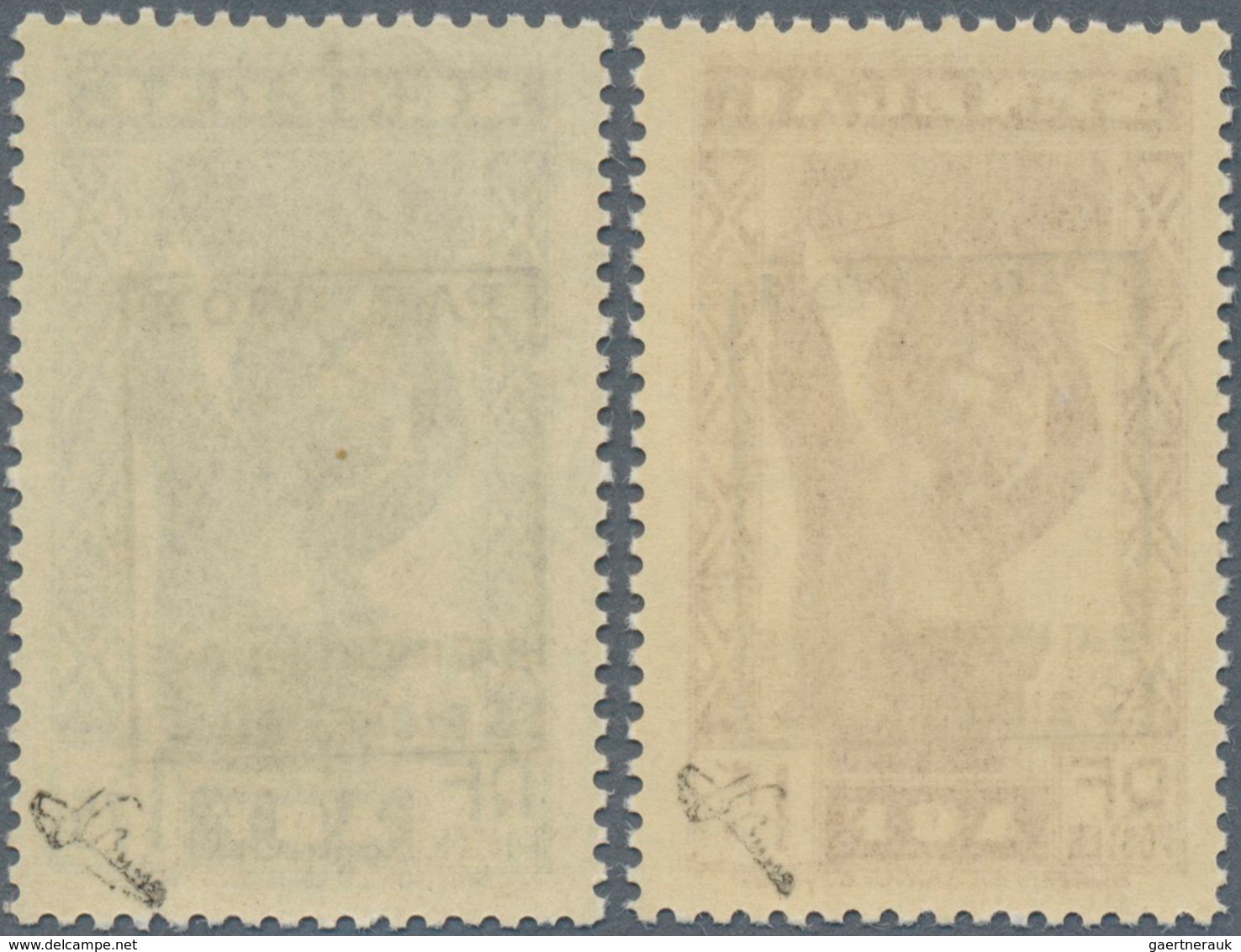 14038 Frankreich - Militärpost / Feldpost: 1940, "Richelieu" Overprints, Senegal 1fr. And 1.75fr., Two Val - Timbres De Franchise Militaire