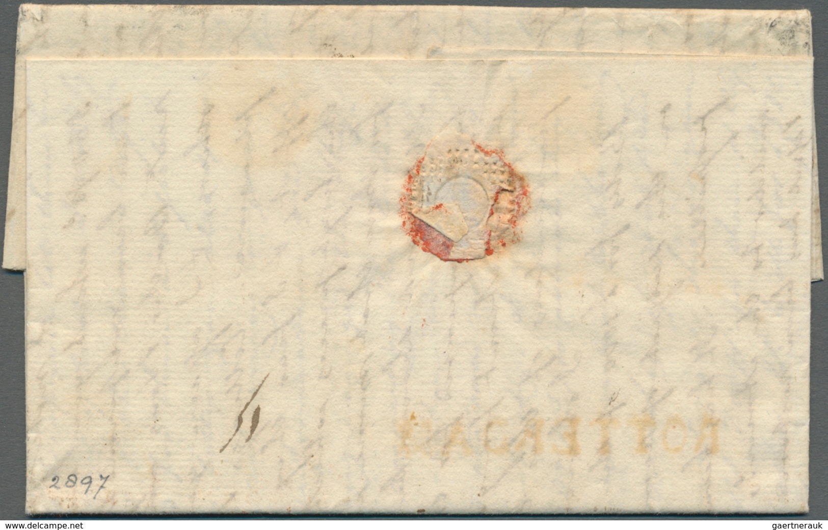 14123 Großbritannien - Vorphilatelie: 1809, Letter From Great Britain During The Continental Blockade Smug - ...-1840 Préphilatélie