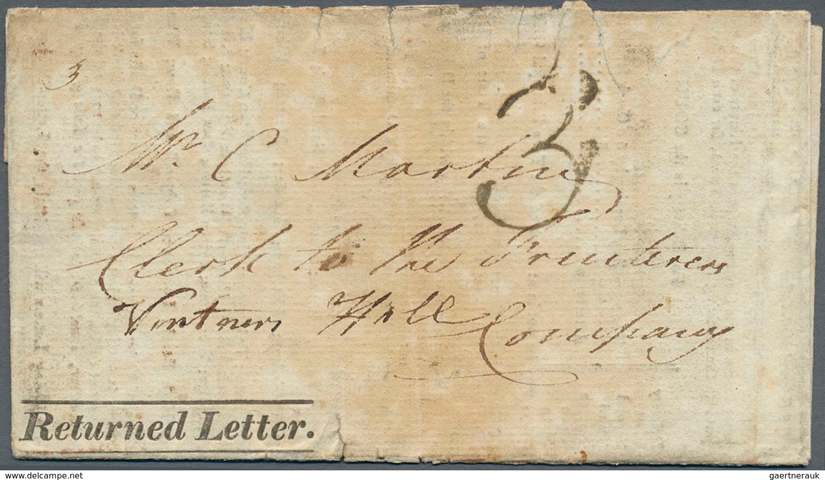 14125 Großbritannien - Vorphilatelie: 1825, 'Two-penny Post-Office.' Notice Of 'Regulations' For Delivery - ...-1840 Vorläufer