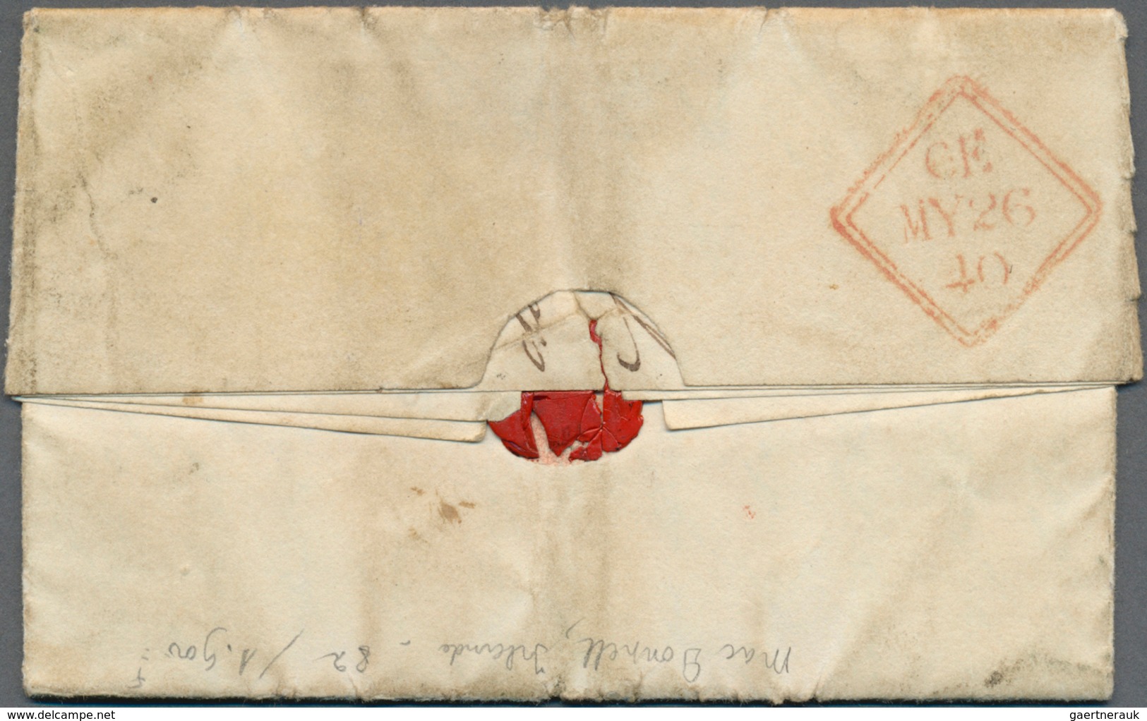 14135 Großbritannien: 1840 (26 May), Folded Entire From DUBLIN To Kanturk, Ireland Franked By 1d. Black Ri - Autres & Non Classés