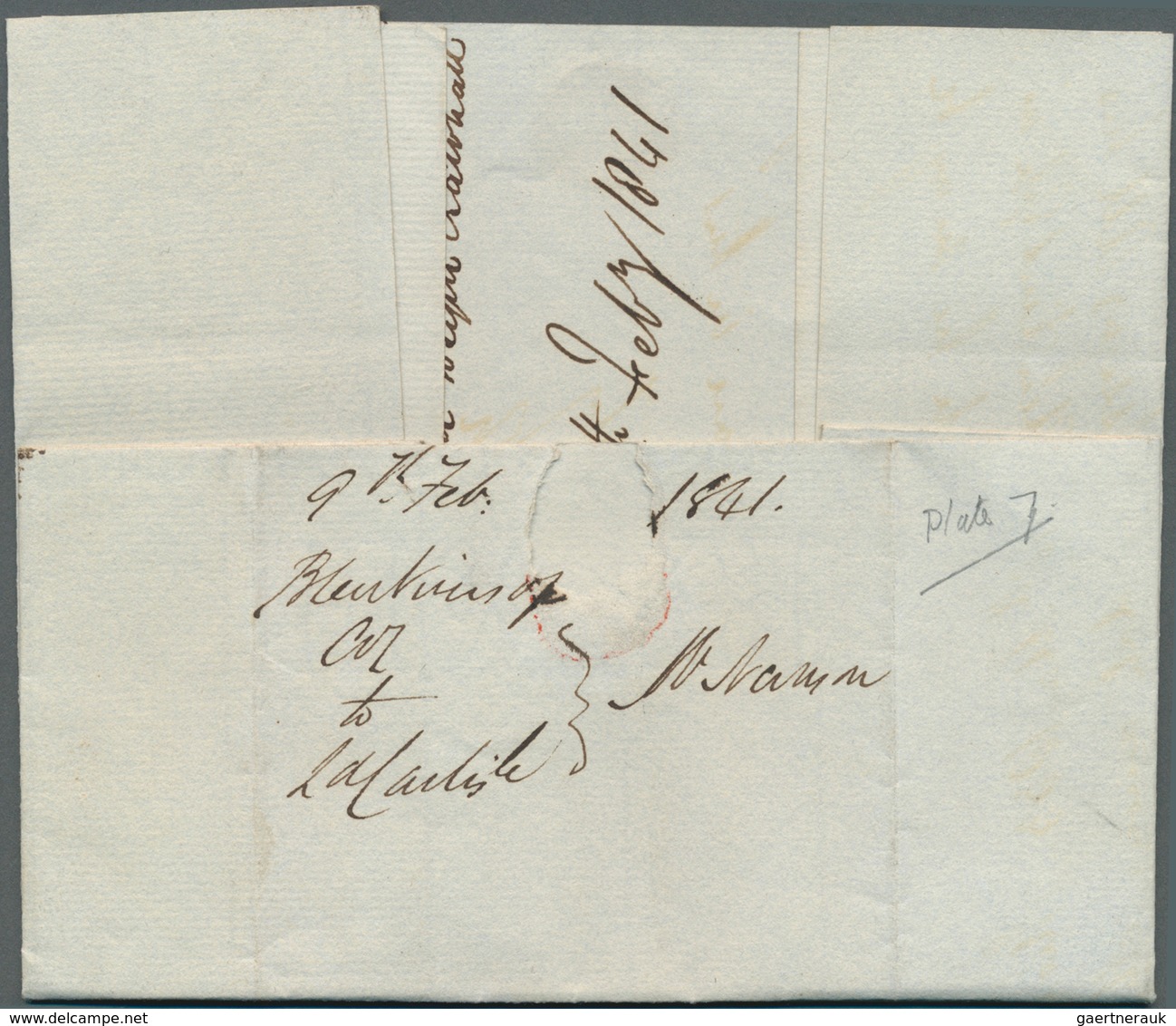 14136 Großbritannien: 1841, 1d. Black, Lettered F-H, Fresh Colour, Cut Into At Lower Right Otherwise Close - Autres & Non Classés