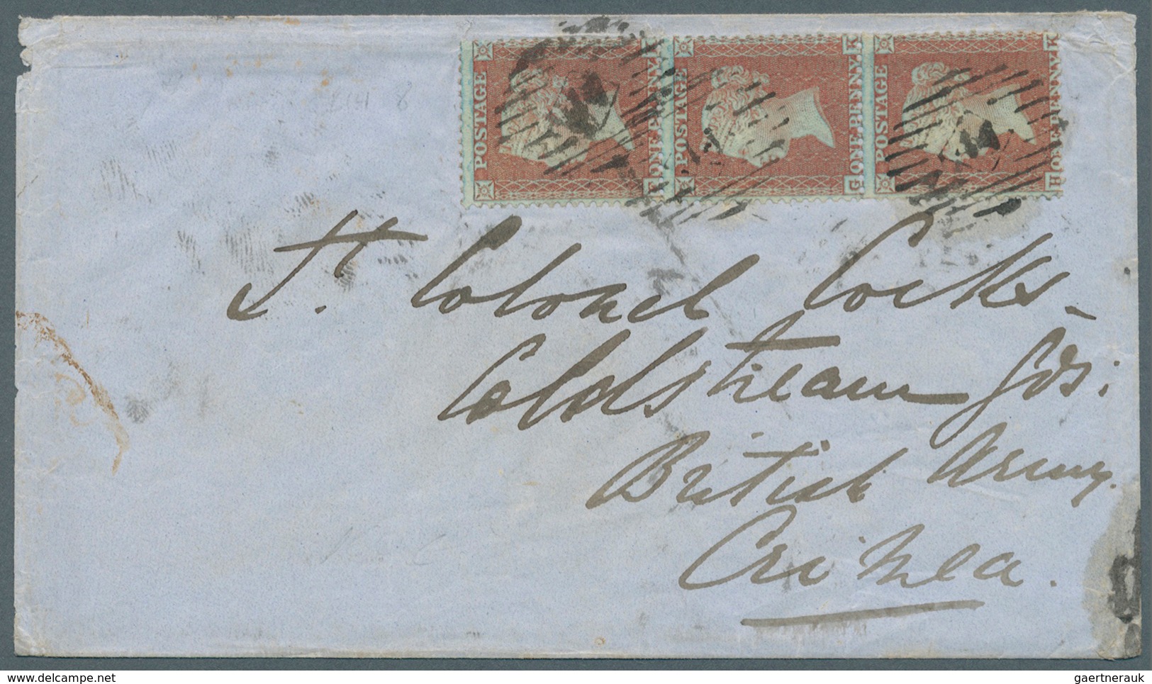 14149 Großbritannien: 1856 (Jan 7), Destination CRIMEAN WAR: Cover From London To A Colonel Surving In The - Autres & Non Classés