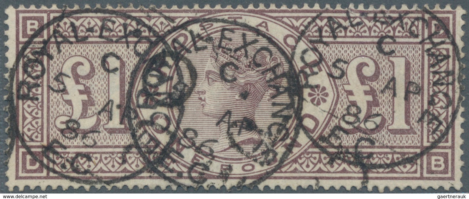 14167 Großbritannien: 1884, 1 Pfund VICTORIA Bräunlichlila Mit Wz. 11, Farbfrisches, Perfekt Gezähntes Gut - Autres & Non Classés