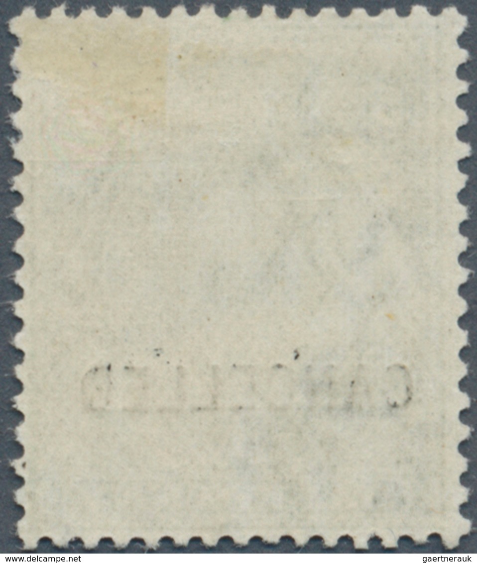 14181 Großbritannien: 1912, ½d. Green, Wm Simple Cypher, With "Cancelled" Overprint, Mint O.g. With Hinge - Autres & Non Classés