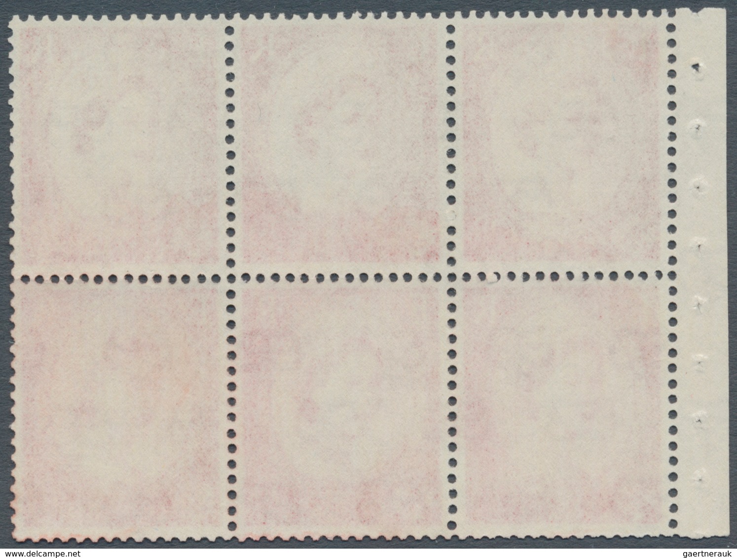 14247 Großbritannien - Zusammendrucke: 1960, QE II 2½ D. Booklet Pane Of 6 With Inverted Watermark, Green - Autres & Non Classés