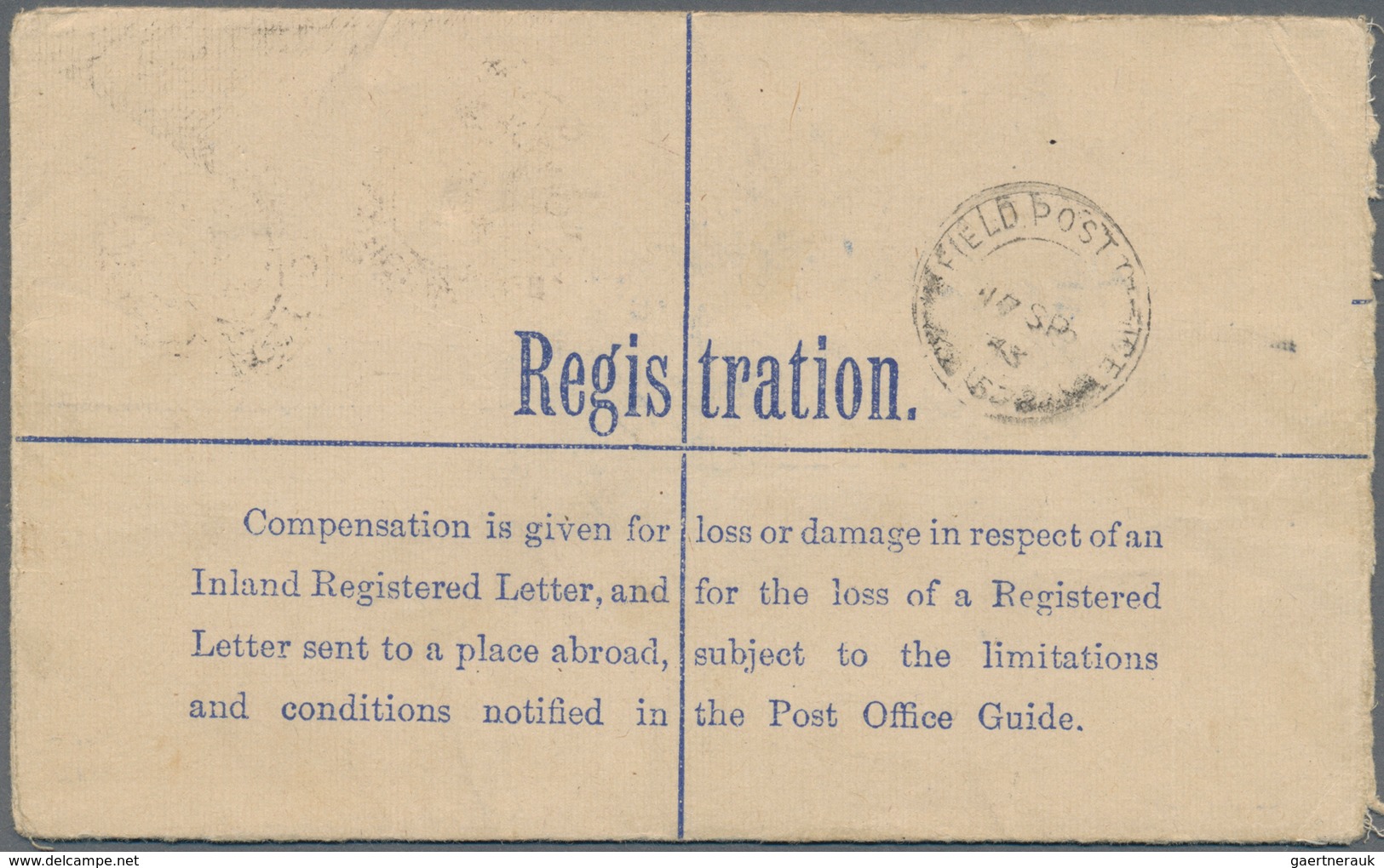 14259 Britische Militärpost II. WK: 1943 KGVI. 2s6d. Yellow-green Optd. "M.E.F." Uprating Postal Stationer - Altri & Non Classificati