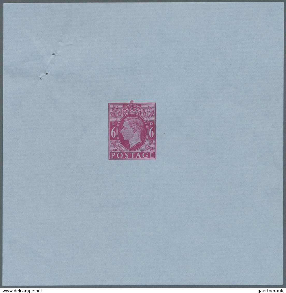 14268 Großbritannien - Ganzsachen: 1943, DIE PROOF Of The 6d Air Letter Stamp In The Issued Color Of Purpl - 1840 Enveloppes Mulready