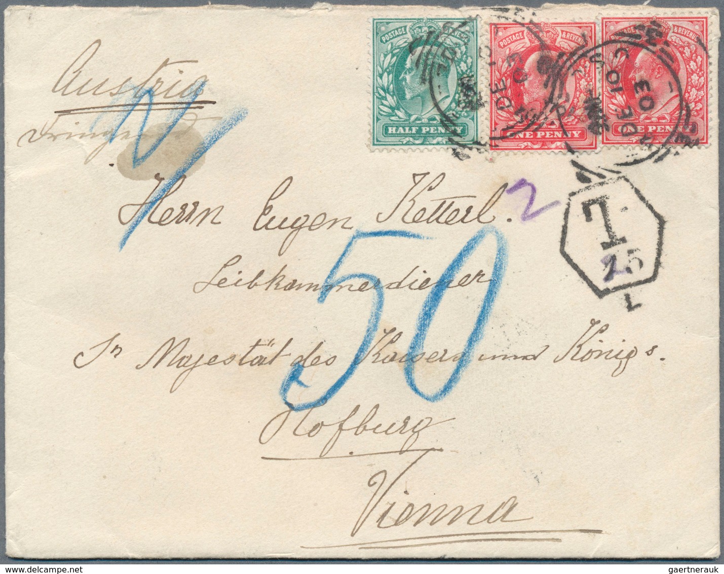 14278 Großbritannien - Besonderheiten: 903, Cover From England With Sender Impossing Crown And "Buckingham - Sonstige & Ohne Zuordnung