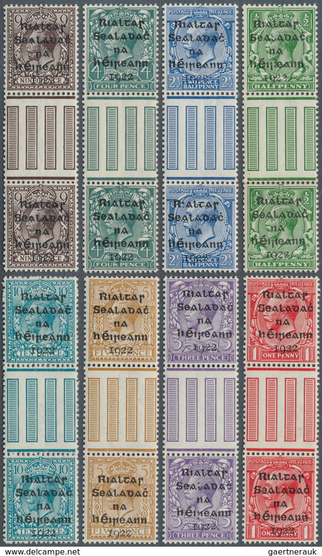 14301 Irland: 1922, "Rialtas" Overprints, Dollard Printing (black Ovp.), ½d. To 10d., Complete Set Of Eigh - Briefe U. Dokumente