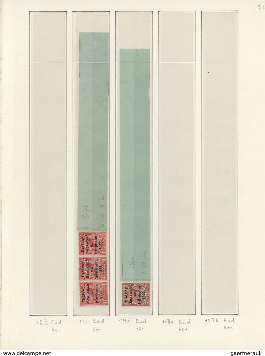 14308 Irland: 1922, Coils (horizontal Feed), Harrison 5-line "Rialtas" Overprints, ½d., 1½d. And 2d. (lead - Briefe U. Dokumente