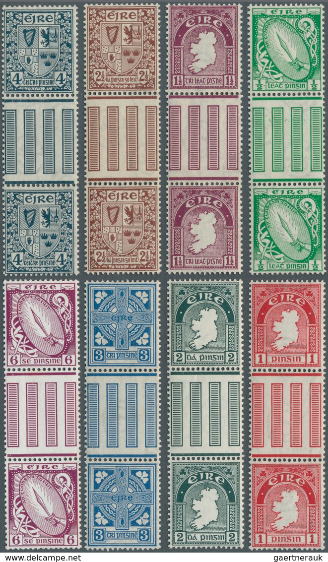 14315 Irland: 1922/1923, Defintives "National Symbols", Watermark "SE", ½pg. To 6pg., Eight Values (except - Lettres & Documents