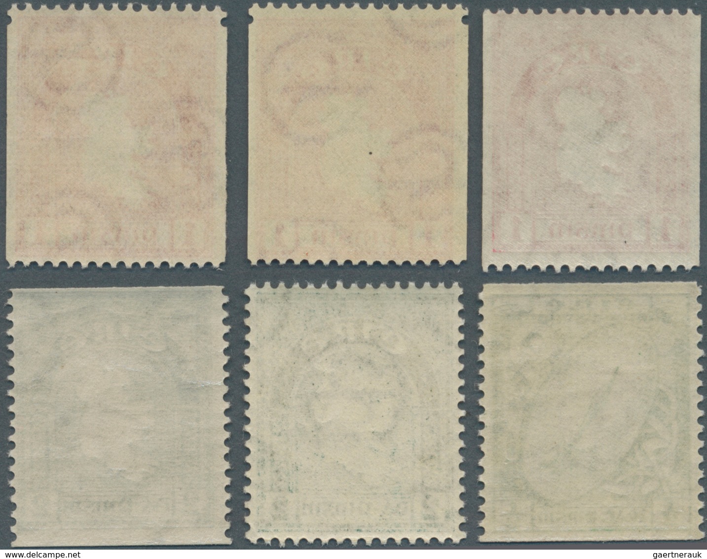 14316 Irland: 1922/1934, Definitives "National Symbols", Wm "SE", Group Of Six Values: 71a, 72b, 72bw, 72c - Lettres & Documents