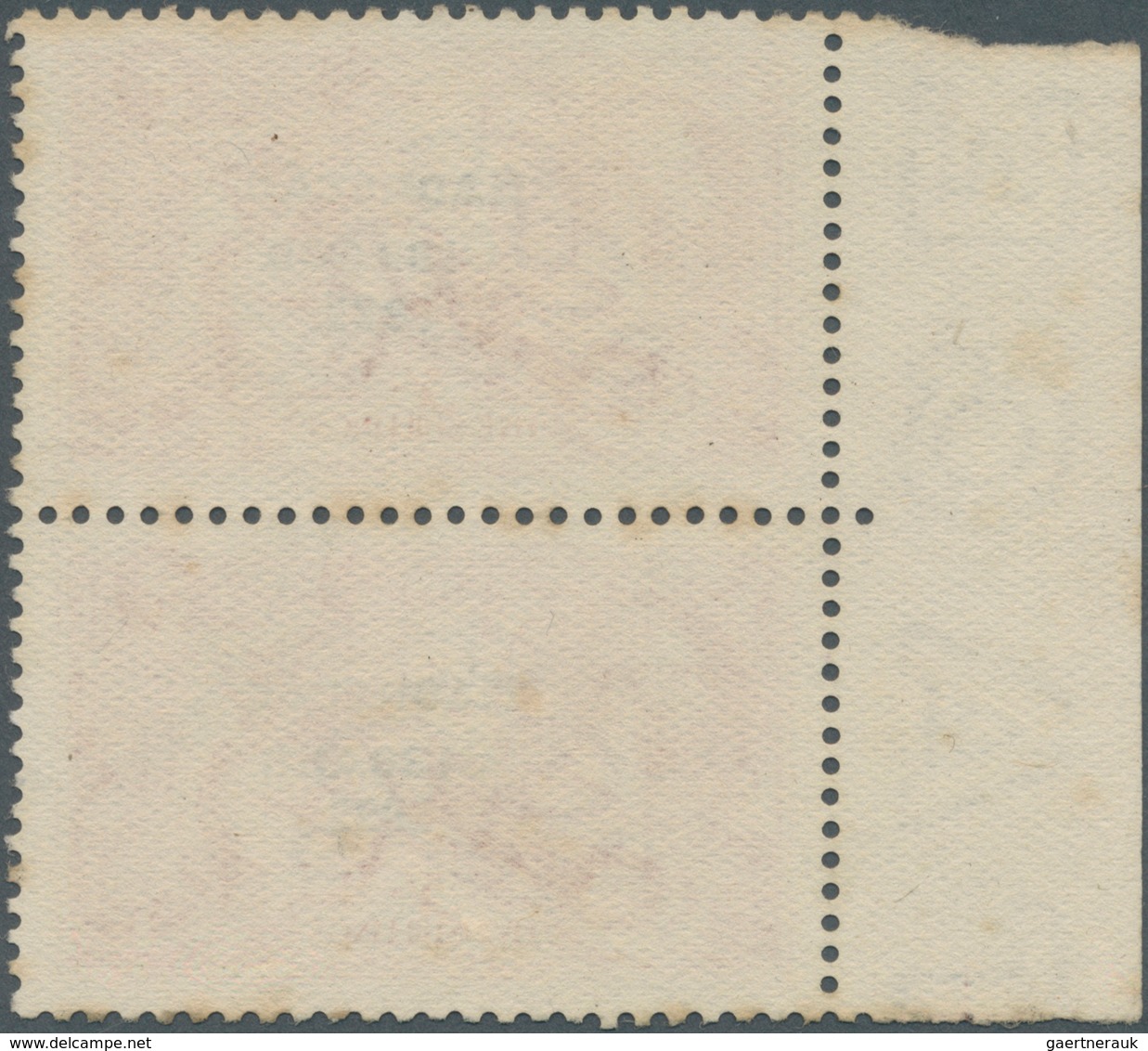 14326 Irland: 1927, "Soarstat" Overprints 5s. Rose-carmine, Left Marginal Vertical Pair "wide And Narrow D - Briefe U. Dokumente