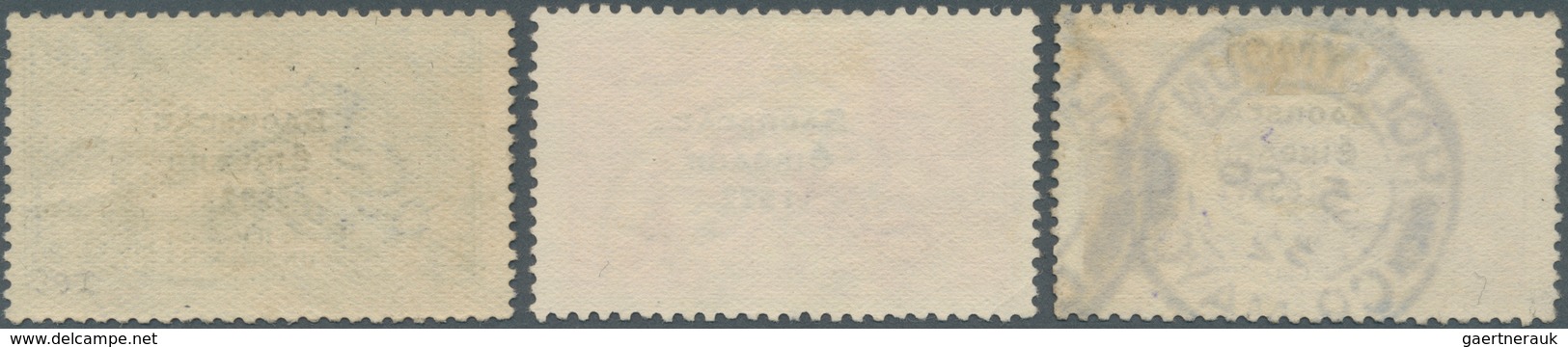 14327 Irland: 1927/1928, "Soarstat" Overprints "wide Date", Three High Values Neatly Cancelled. SG £350 (M - Lettres & Documents