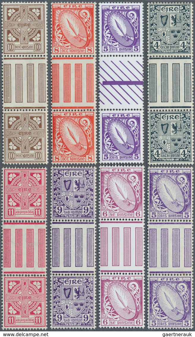 14332 Irland: 1940/1968, Definitives "National Symbols", Watermark "E", ½pg. To 1s., Set Of 17 (folded) Gu - Briefe U. Dokumente