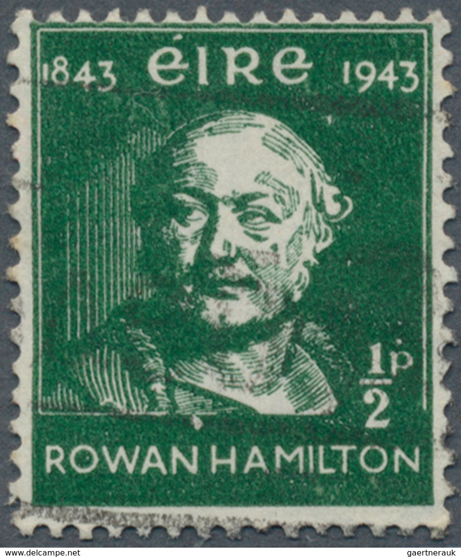 14334 Irland: 1943, Sir Hamilton, ½pg. Green With Inverted Watermark, Fine Used Copy. SG Not Listed; Miche - Lettres & Documents