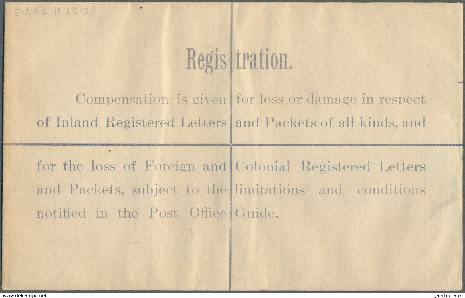 14422 Irland - Ganzsachen: British Dominion: 1922, King Georg V. 5 D. Pale Green Registered Envelope, Size - Ganzsachen