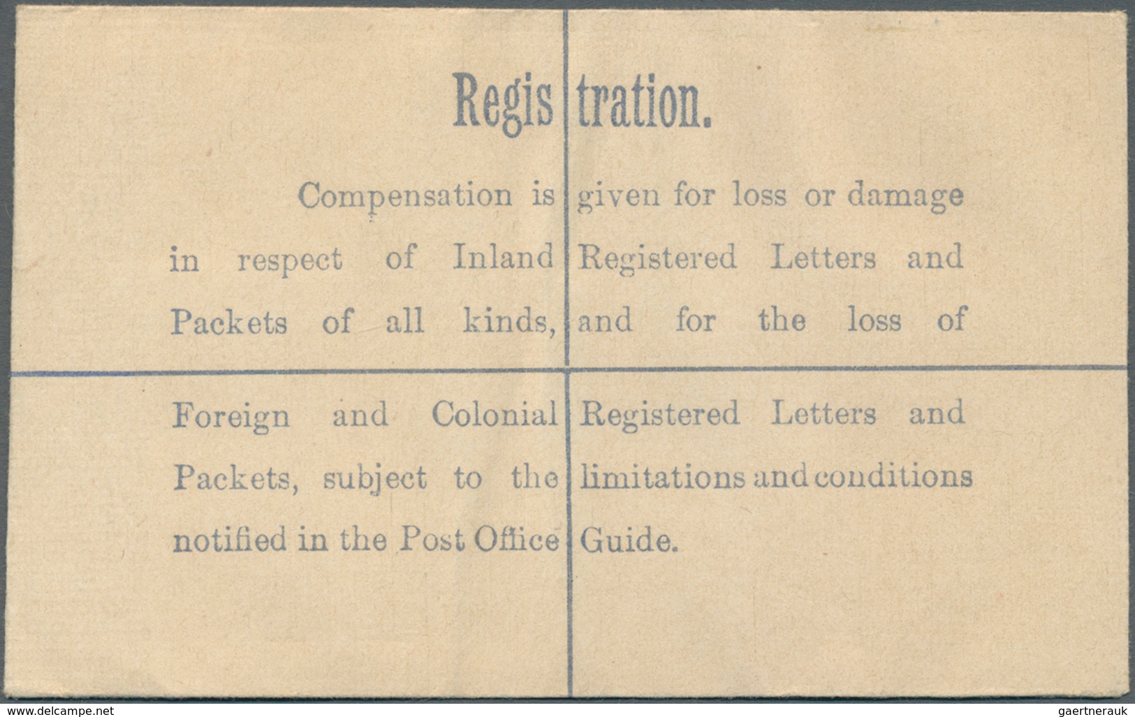 14429 Irland - Ganzsachen: British Dominion: 1923, King Georg V. 5 d. olive green registered envelope with
