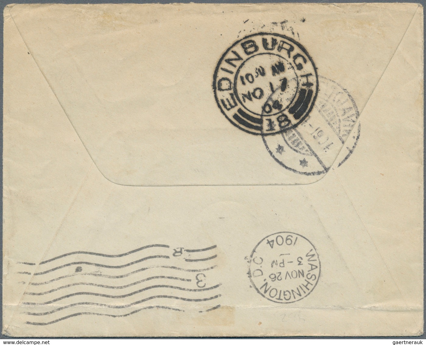 14605 Island: 1904 Cover From BILDODALUR To Washington D.C., U.S.A. Via Reykjavik And 'via Leith' (endorse - Autres & Non Classés