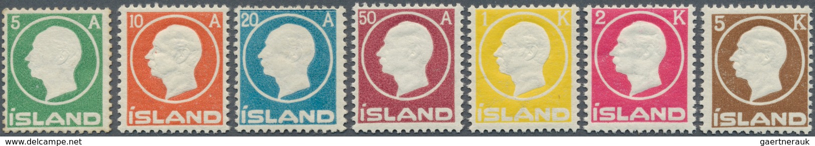 14607 Island: 1912, Satz Freimarken, Tadellose Postfrische Serie (Facit Xx =6.500.-) - Sonstige & Ohne Zuordnung