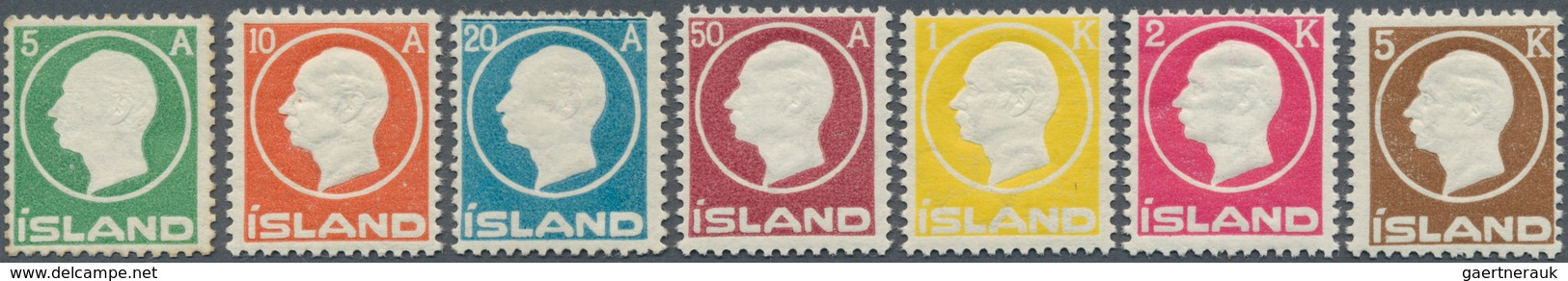 14607 Island: 1912, Satz Freimarken, Tadellose Postfrische Serie (Facit Xx =6.500.-) - Autres & Non Classés