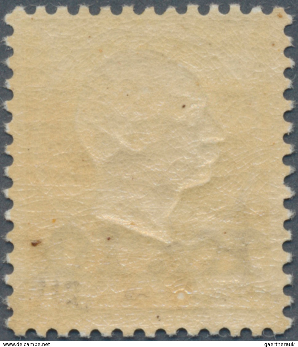 14610 Island: 1924, "Kr.10" Auf 1 Krone Gelb, Unsigniert, Tadellos Postfrisches Stück. (Mi. 850.- Euro) - Autres & Non Classés