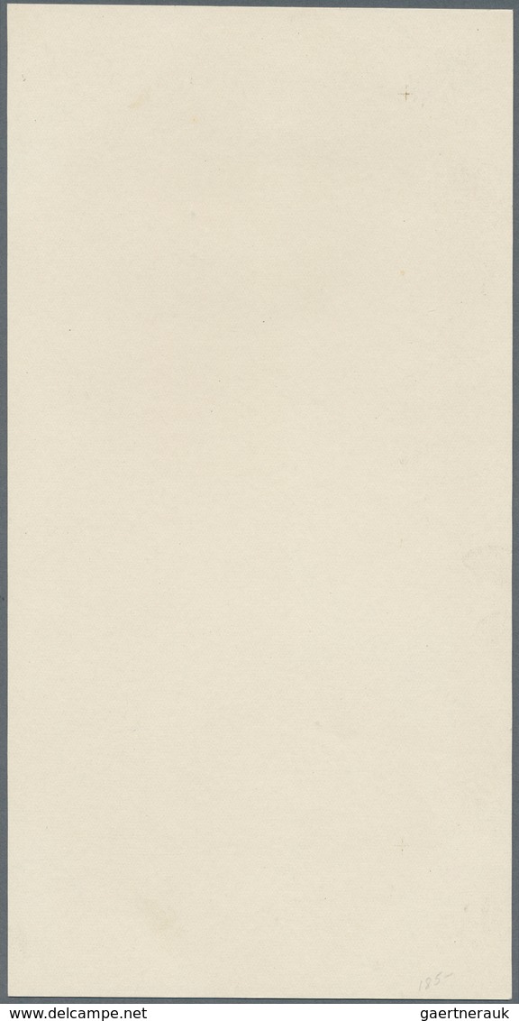 14622 Island: 1930, Cardboard Proof Of Tone Plate (background) In Grey Of 30 A. Green, The Unisssued 45 A. - Autres & Non Classés