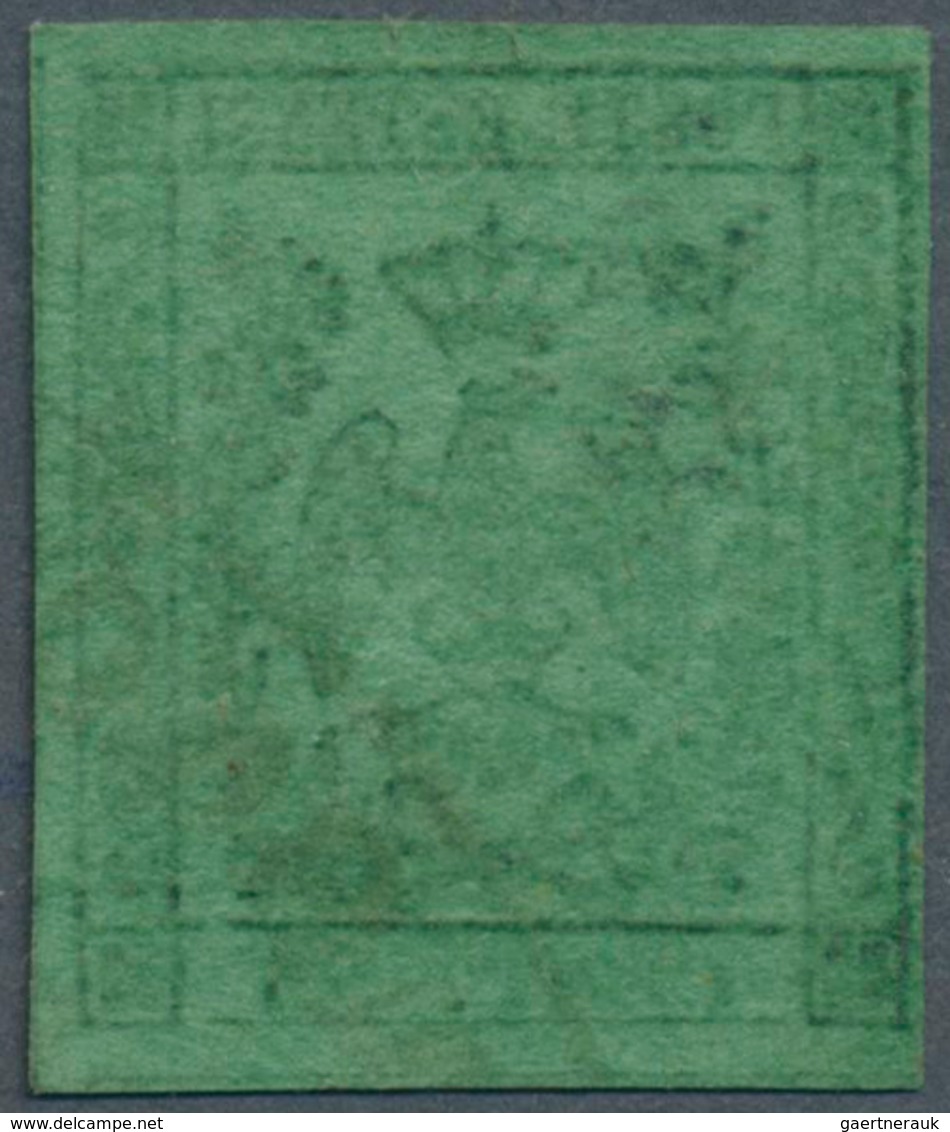 14655 Italien - Altitalienische Staaten: Modena: 1852: 25 Black On Green (error Of Color, Green Instead Of - Modena