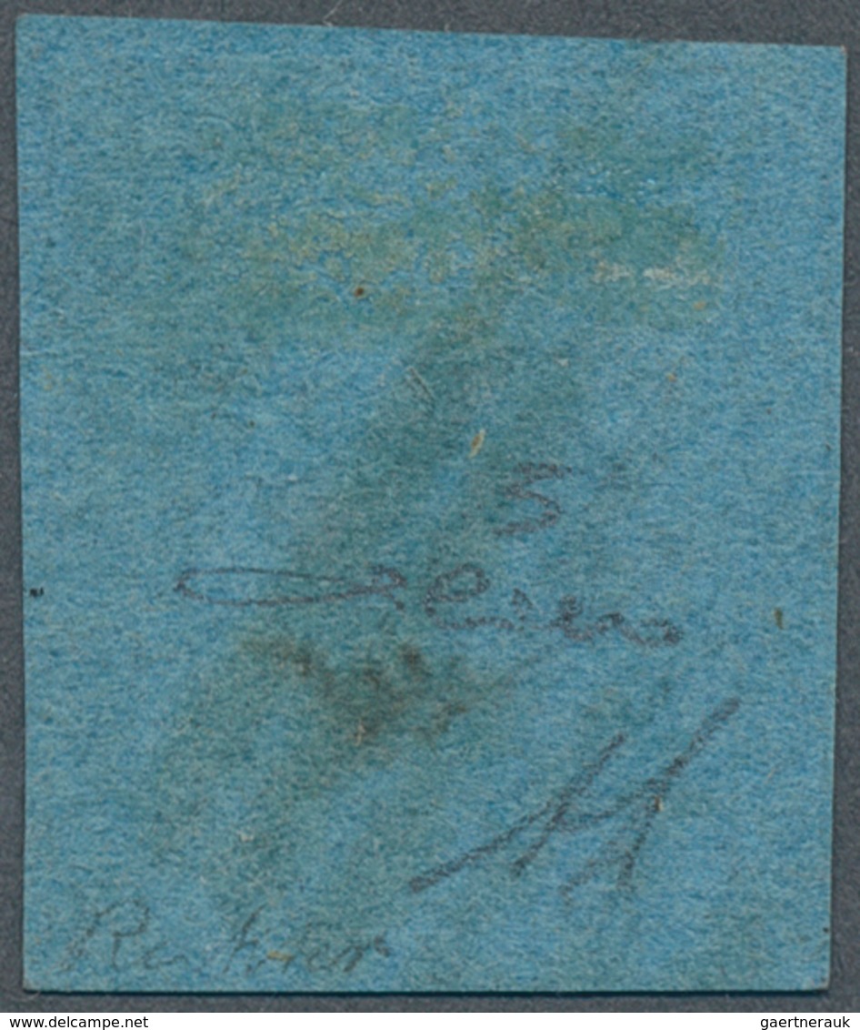 14656 Italien - Altitalienische Staaten: Modena: 1852; 40 C Blue, Used, Cancelled By Six Bars Killer, Good - Modène