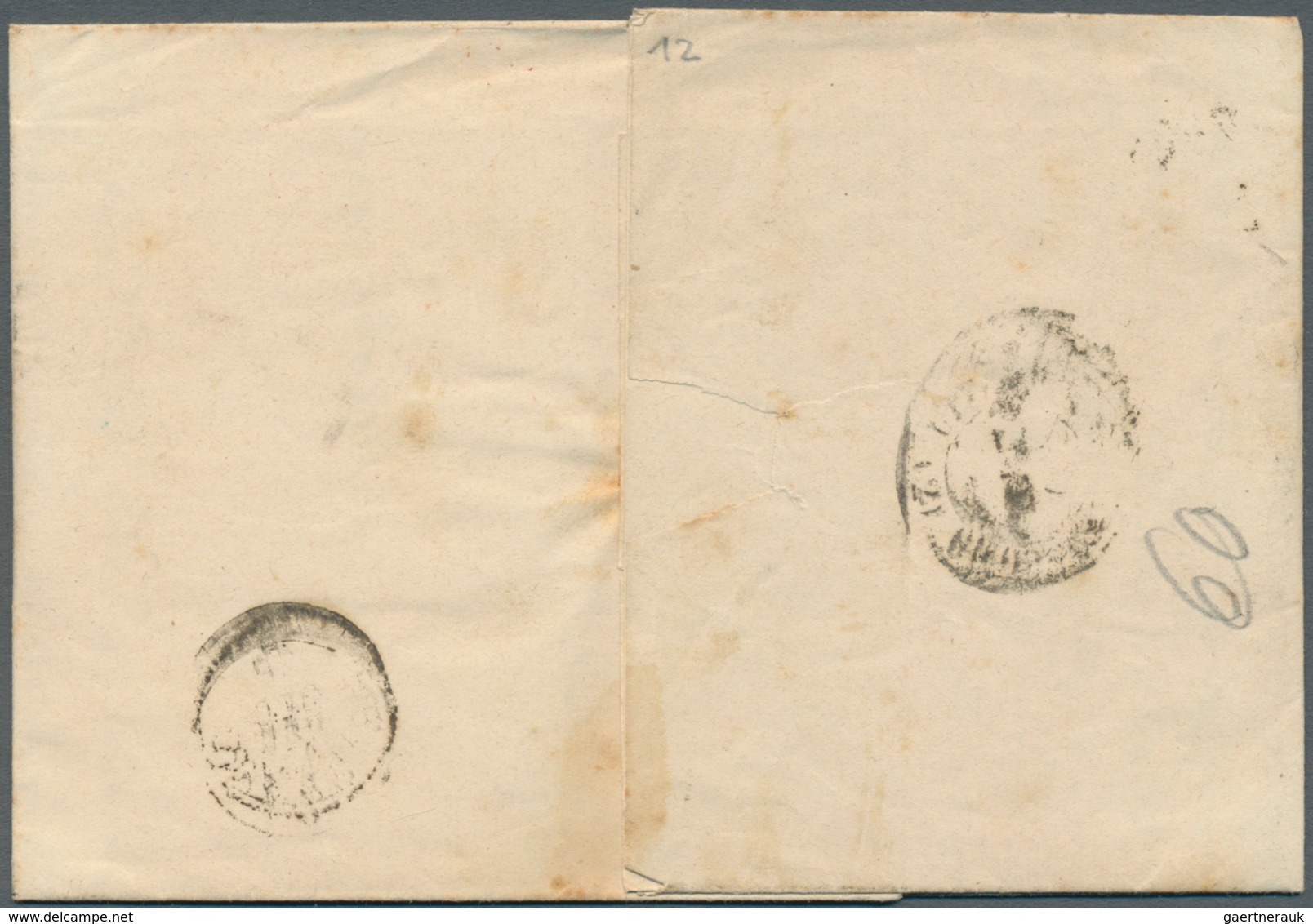 14684 Italien - Altitalienische Staaten: Sardinien: 1860/1861: 3 "PD" Letters From Milan To Brissago (Swit - Sardegna