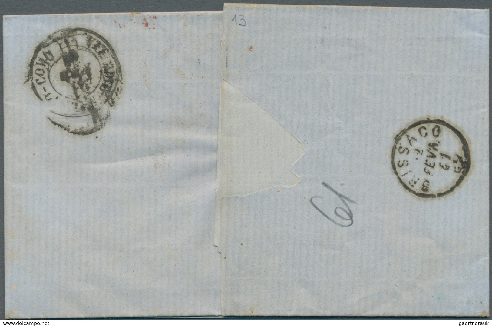 14684 Italien - Altitalienische Staaten: Sardinien: 1860/1861: 3 "PD" Letters From Milan To Brissago (Swit - Sardinien