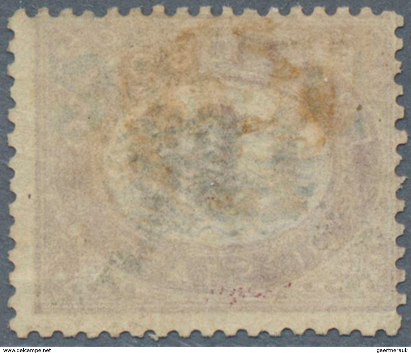 14727 Italien: 1878, Newspaper Stamp: Official Stamp With INVERTED Blue Overprint 2 C On 1.00 L, Unused Wi - Poststempel