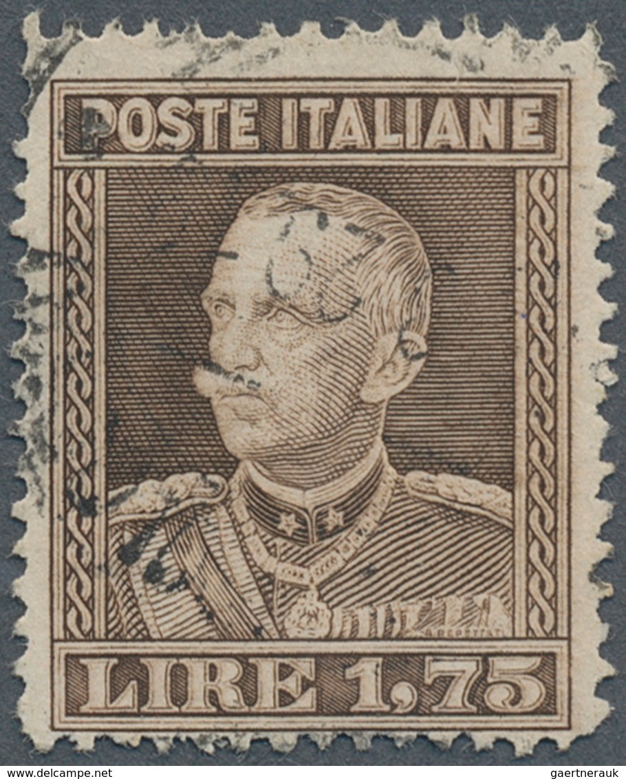 14747 Italien: 1929: 1.75 Lire, Rare 13- 1/2 - 13 3/4 Perforation, Cancelled BOLOGNA 1929, Signed Alberto - Poststempel