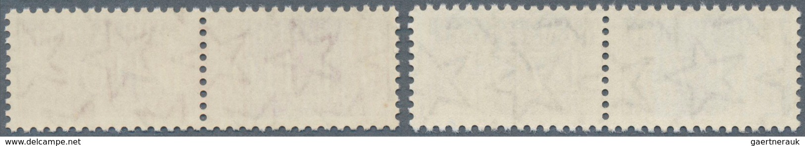 14785 Italien - Gebührenmarken: Paketzustellung: 1955, 75 L. Sepia And 110 L. Red Lilac With Watermark 4, - Colis-postaux