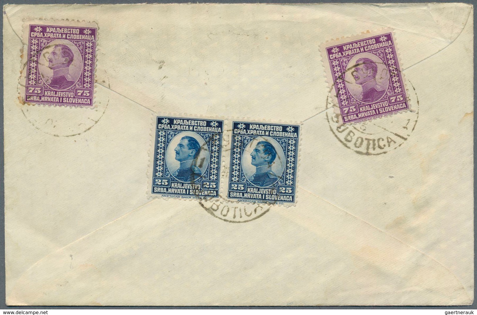 14898 Jugoslawien - Ganzsachen: 1920, 1 Kr On 15 F Grey-lilac Stationery Envelope (issue For Croatia), Upr - Ganzsachen