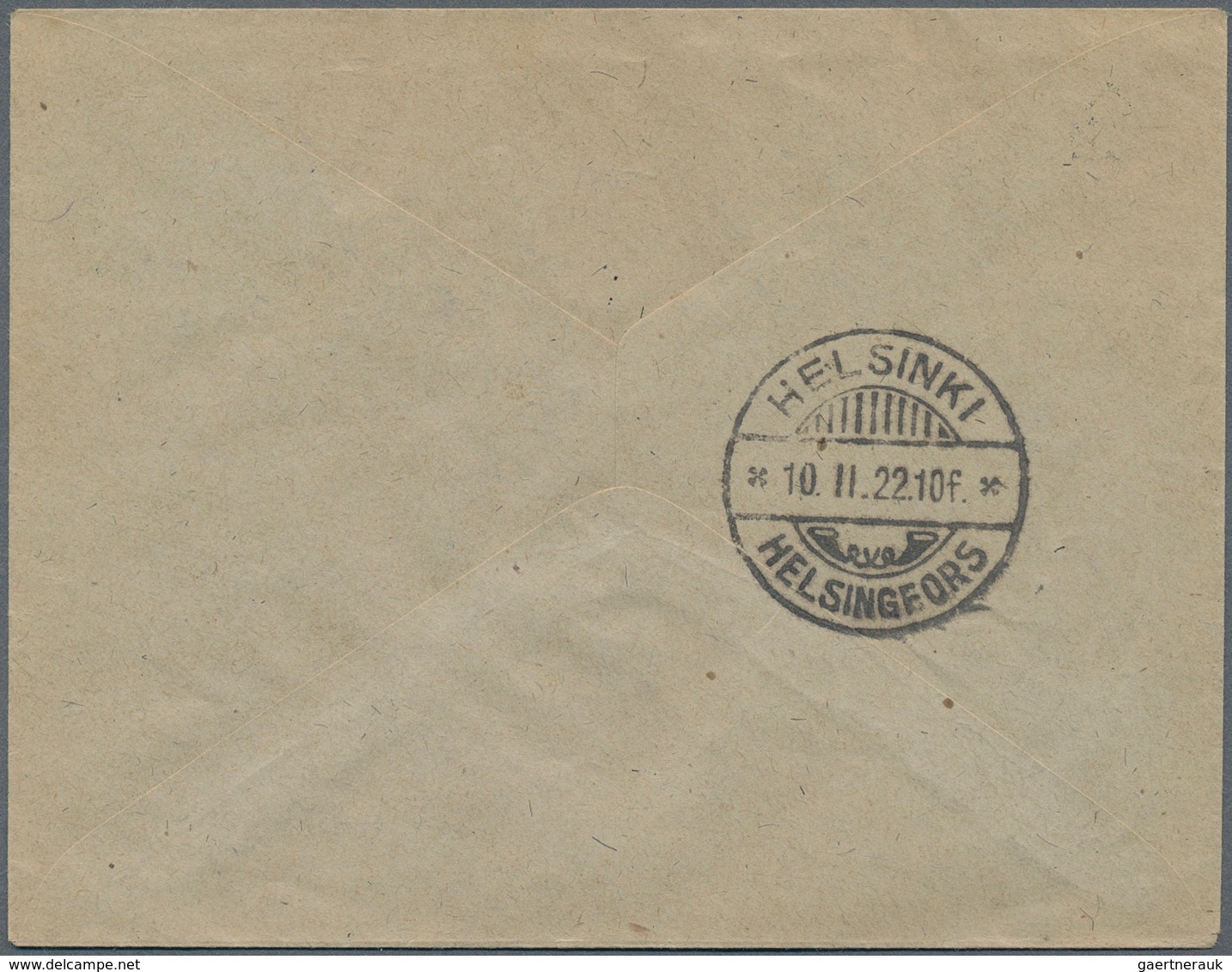 14901 Karelien: 1922, Coat Of Arms 10 P. Pale Blue, 20 P. Deep Rose, 50 P. Green And 75 P. Orange Each Tie - Lettres & Documents
