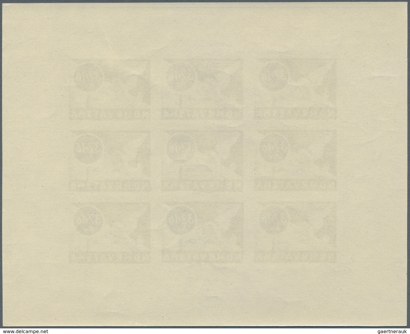 14907 Kroatien: 1944, Officials of the post office and the railway 16 k. - 32 k., each five imperforated s