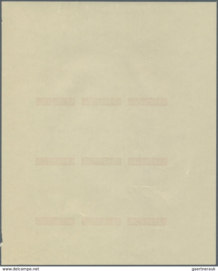 14907 Kroatien: 1944, Officials of the post office and the railway 16 k. - 32 k., each five imperforated s