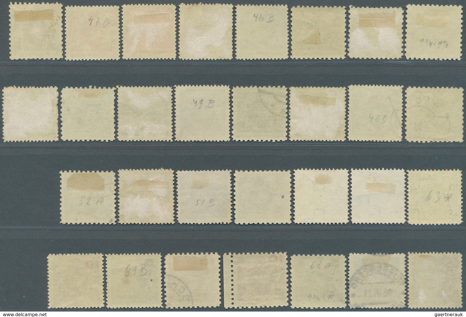 15007 Liechtenstein: 1921/24 'Putti': Kollektion Von 30 Marken Beider Zähnungen, Fünf Marken Postfrisch Bz - Briefe U. Dokumente