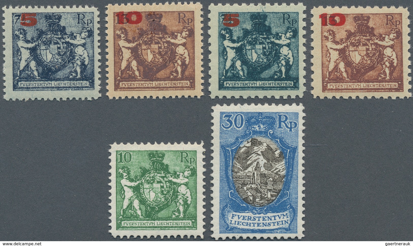 15014 Liechtenstein: 1924/1925, Satz Freimarken-Ausgabe, 63+ 64 Postfrisch Je 1a Zentriert! Luxusstücke, ( - Lettres & Documents