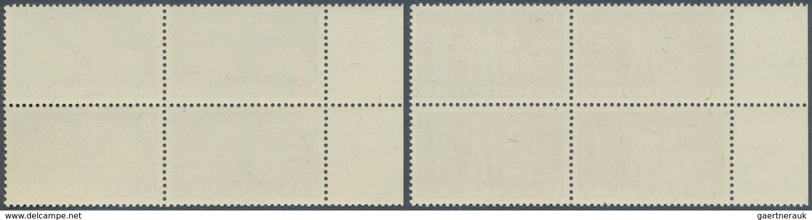 15119 Luxemburg: 1951, Europa-Union Komplett Postfrisch In 4er-Blöcken Vom Linken Bogenrand, Mi 880.- + - Autres & Non Classés