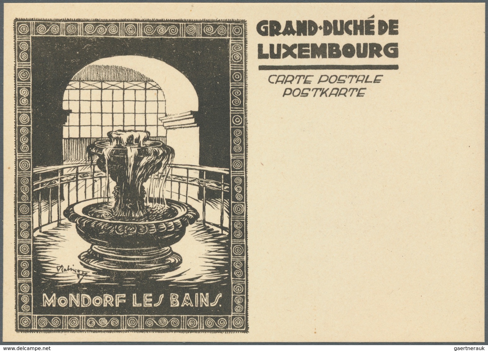 15153 Luxemburg - Ganzsachen: 1927, Essay Picture Card Without Value Stamp, Complete Set With Nine Picture - Ganzsachen