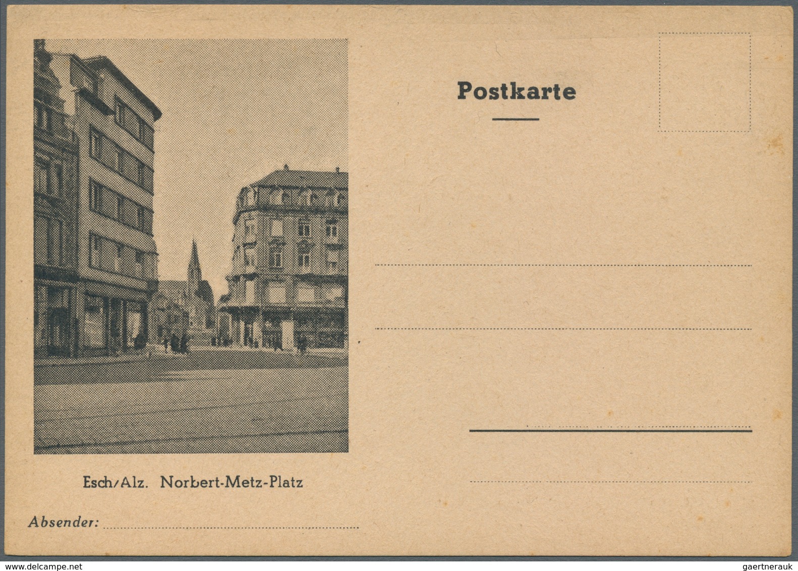 15155 Luxemburg - Ganzsachen: 1940 (ca.), Essay Picture Card Without Value Stamp, Five Cards With Differen - Ganzsachen