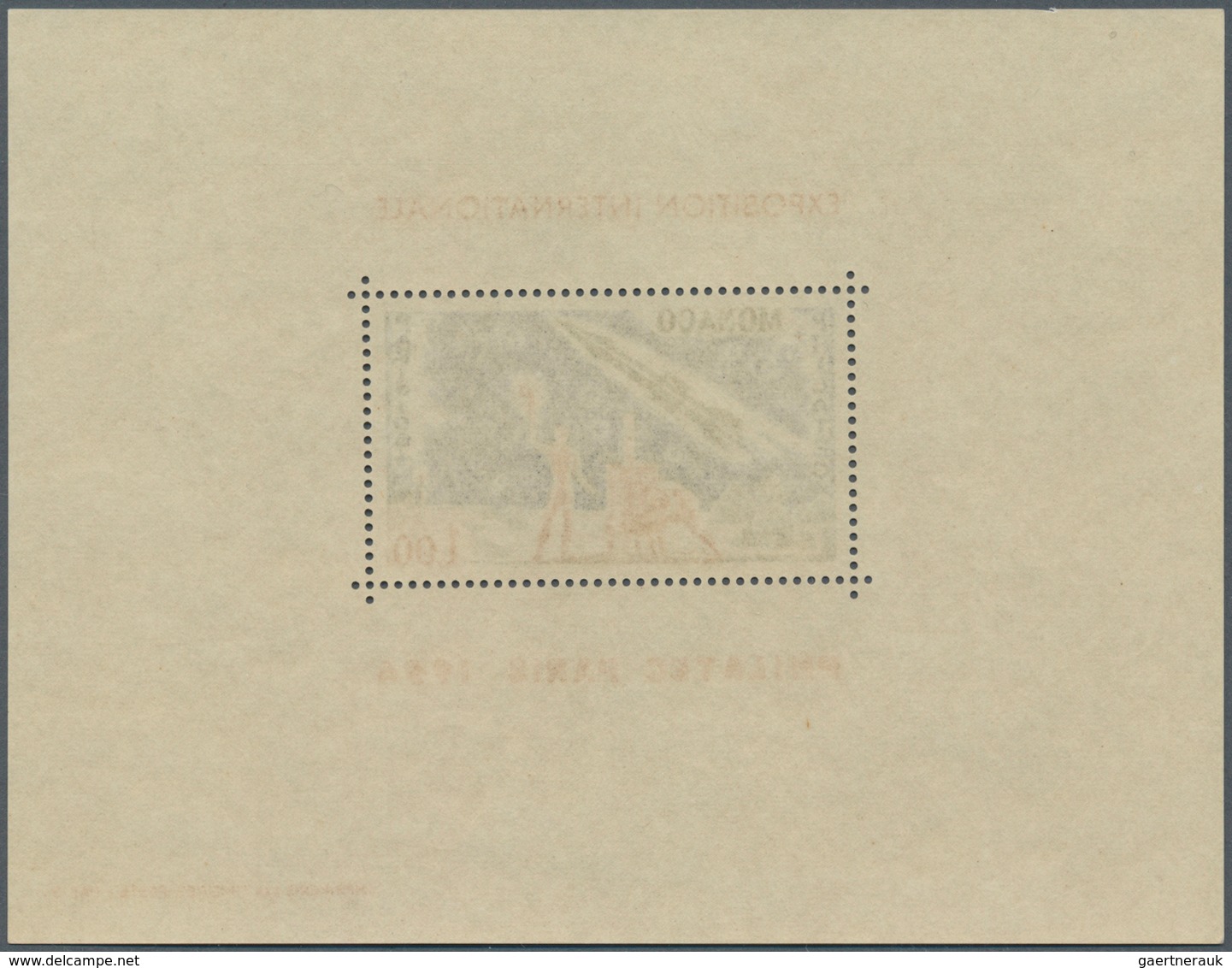 15208 Monaco: 1964, PHILATEC Paris 1.00 Franc Mit Abbildung Einer Rakete Etc. Im Postfrischen Gezähnten So - Neufs