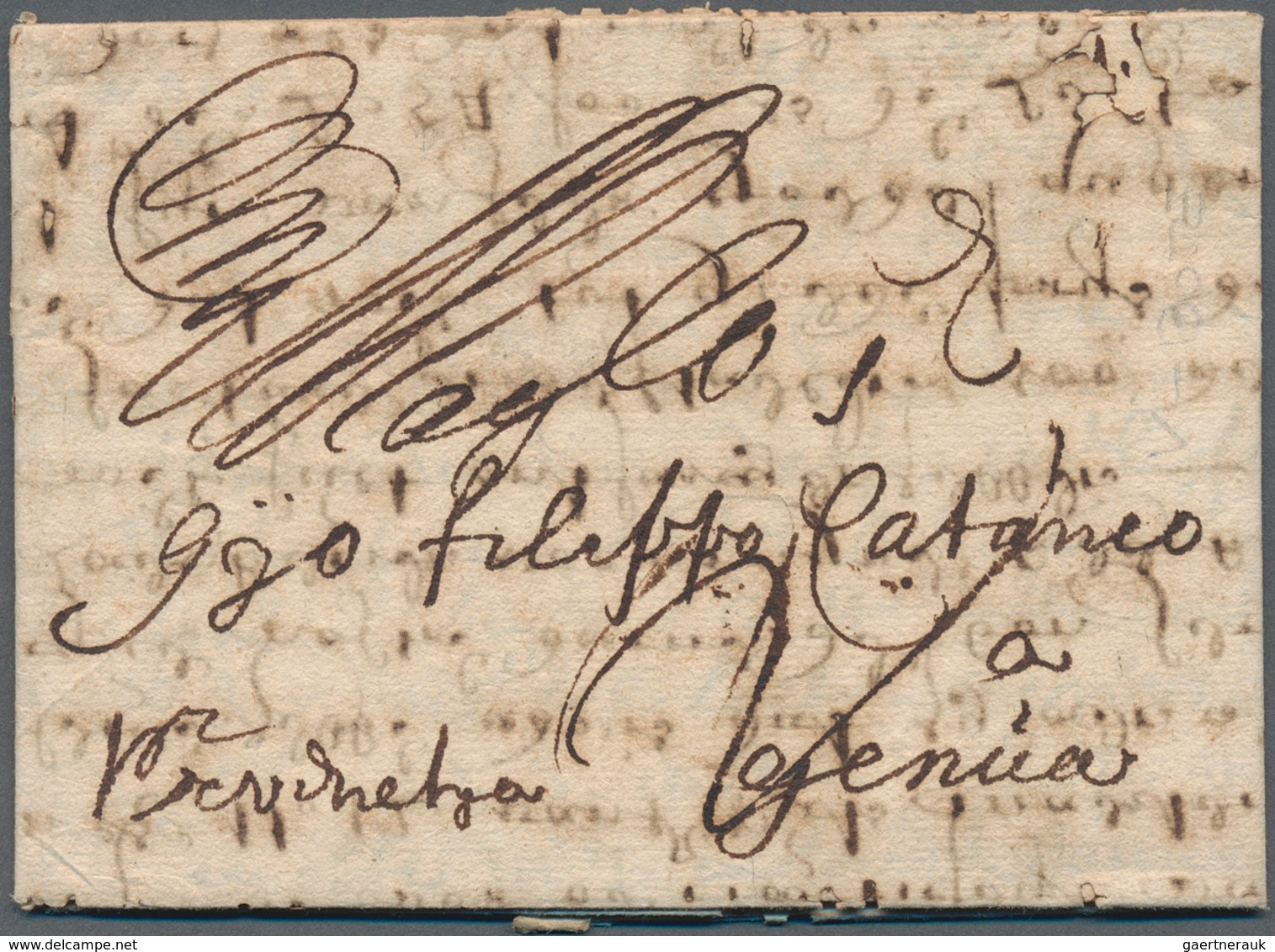 15223 Niederlande - Vorphilatelie: 1666, Complete Folded Letter Cover From DORDRECHT, Dated April 30th 166 - ...-1852 Vorläufer