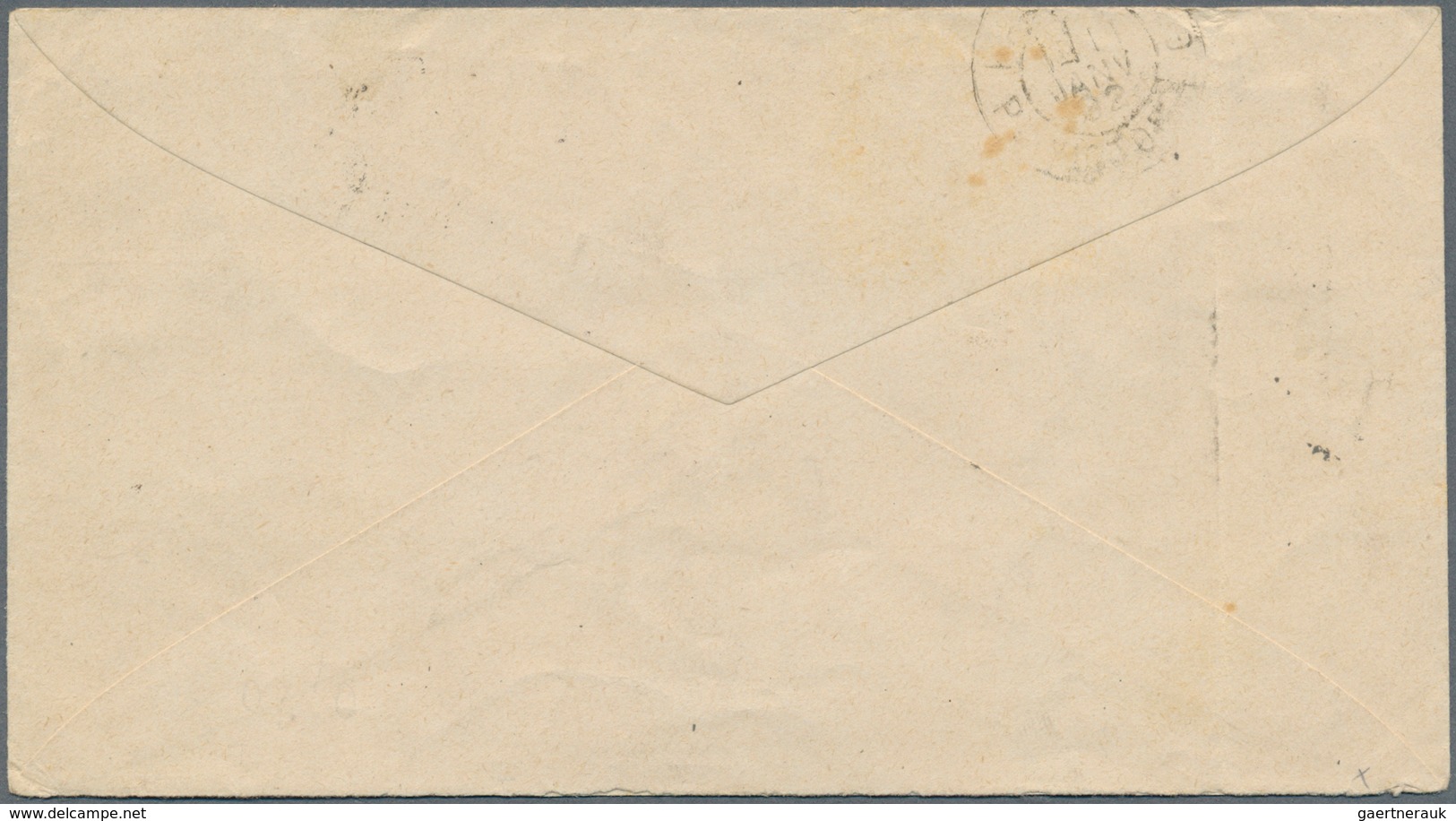 15239 Niederlande: 1892, Postal Stationery Envelope 5c. Blue Uprated By 1876 Numerals ½c. Rose, 1c. Green - Briefe U. Dokumente